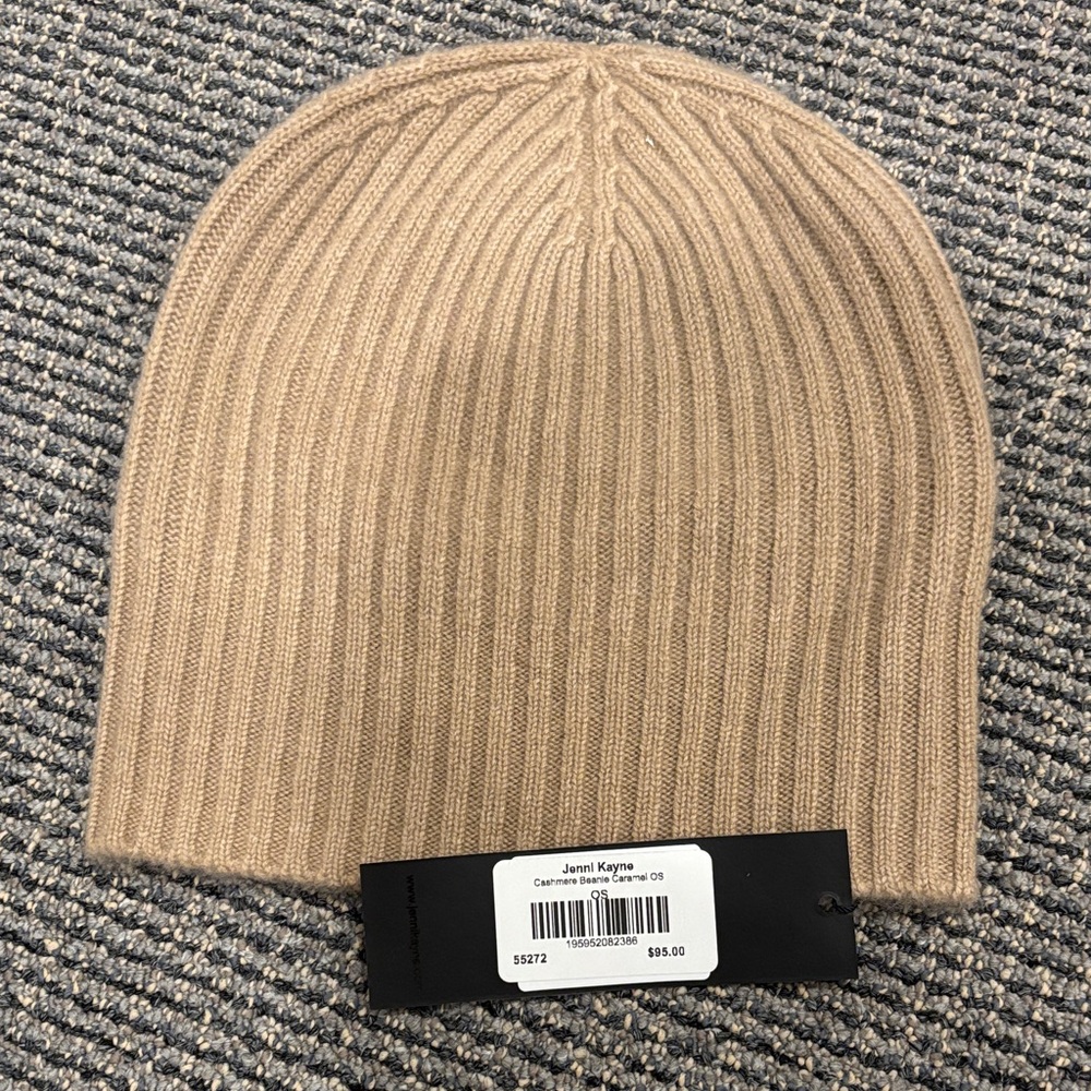 Jenni kayne camel cashmere beanie